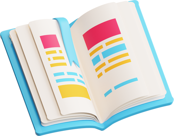 3D Open Book 3D Illustration