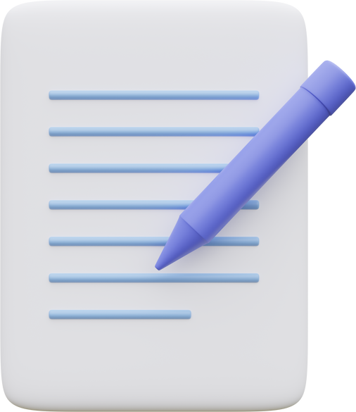 signed document 3d element